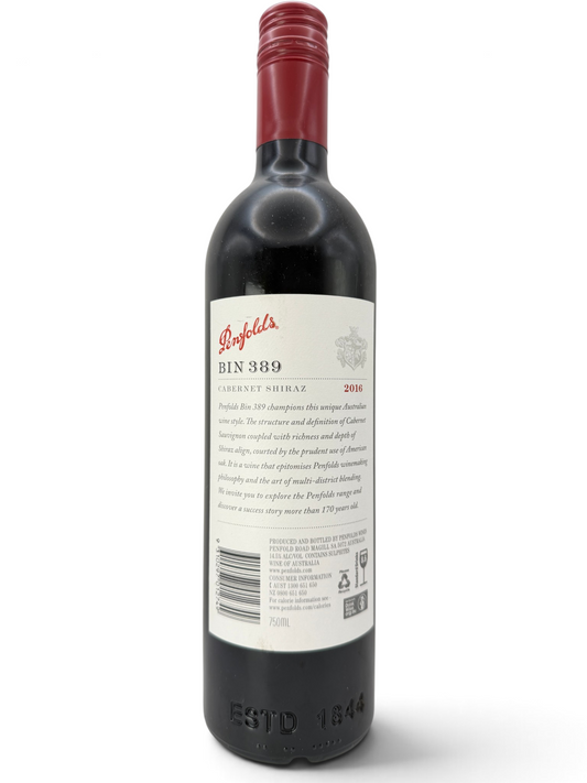 2016 Penfolds Bin 389 Cabernet-Shiraz, South Australia