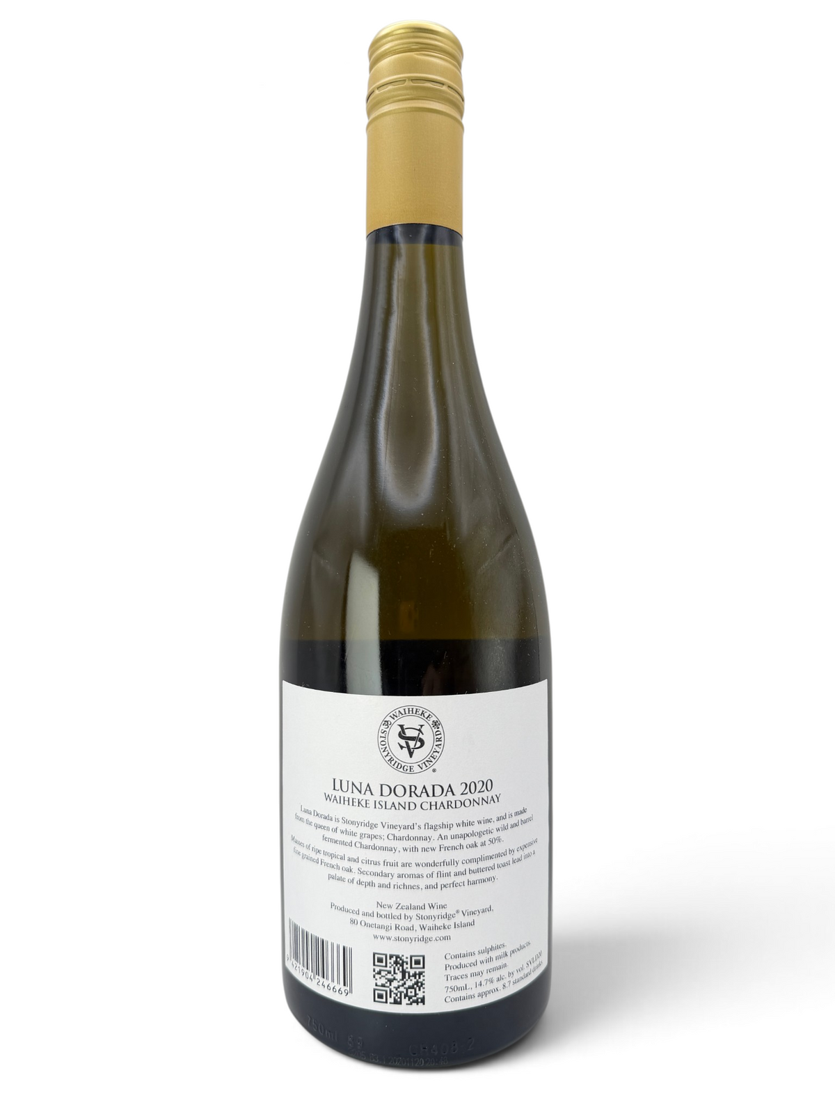2020 Stonyridge Vineyard Luna Dorada Chardonnay, Waiheke Island