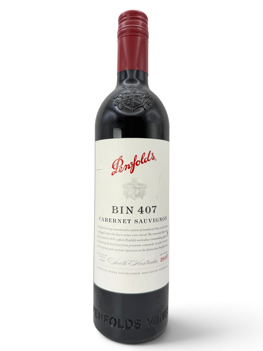 2018 Penfolds Bin 407 Cabernet Sauvignon, South Australia