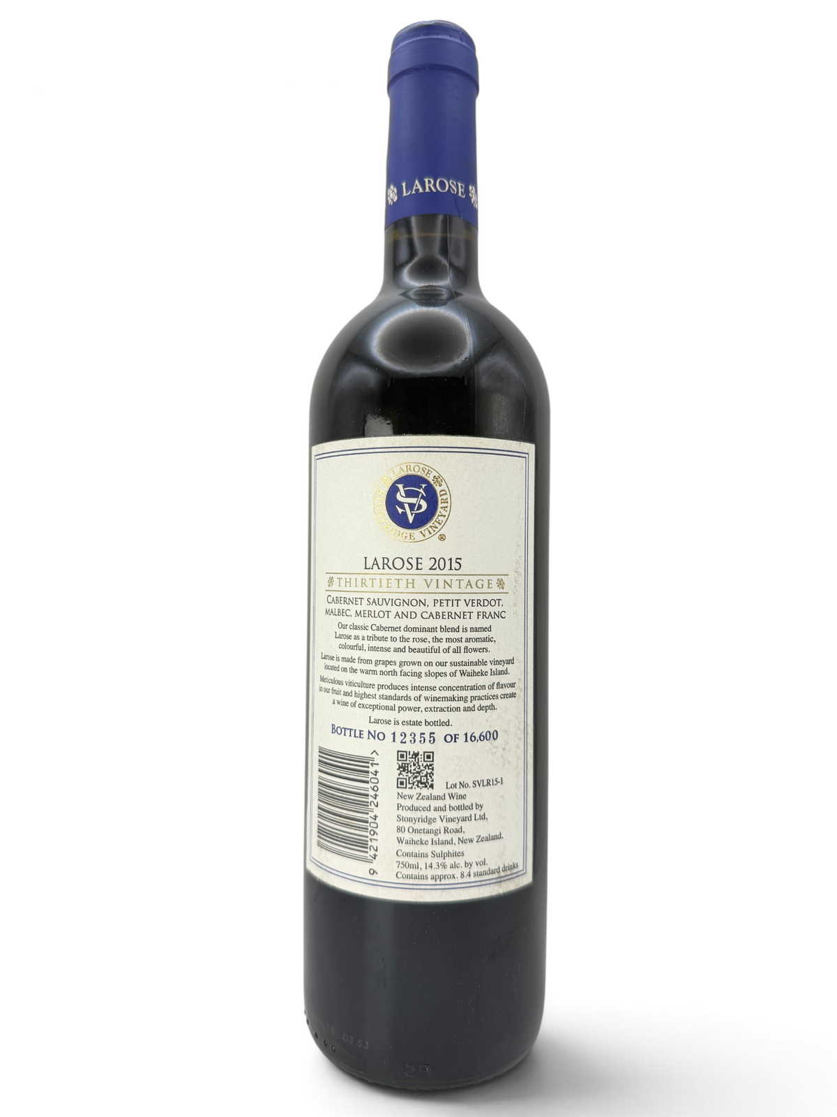 2015 Stonyridge Vineyard Larose, Waiheke Island