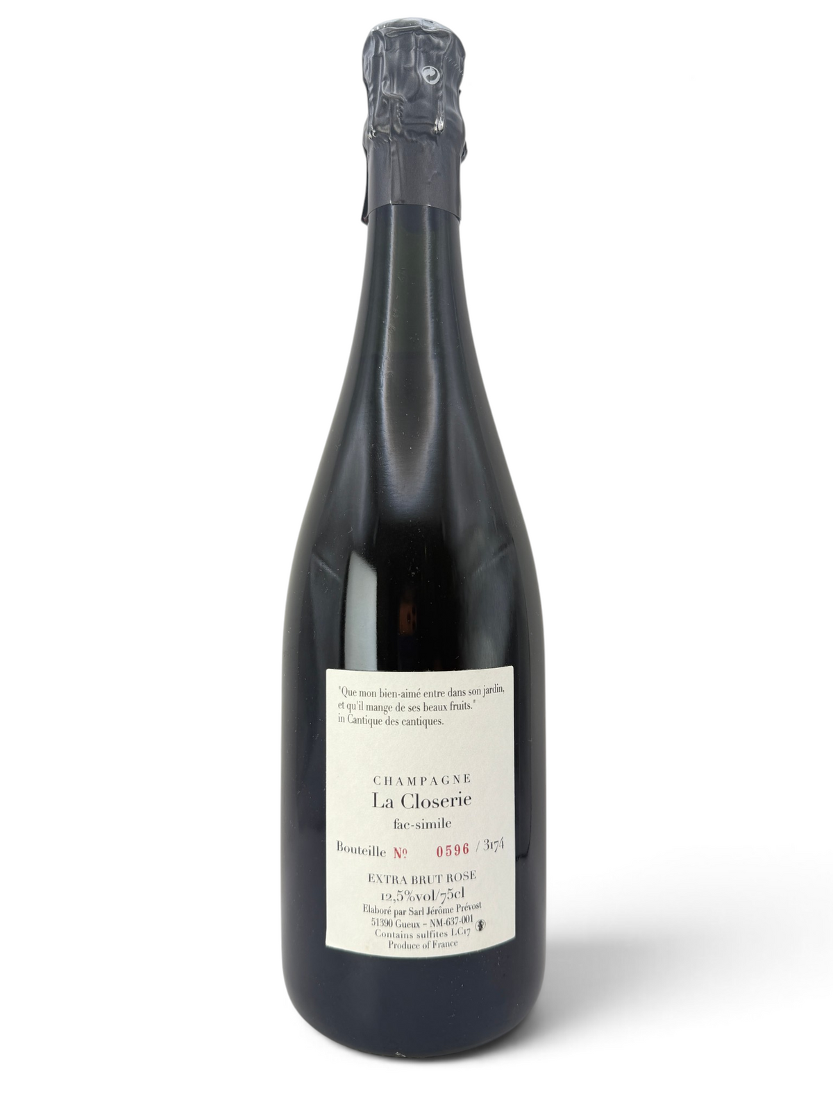 2017 Jérôme Prévost La Closerie Fac-similé Extra Brut Rosé, Champagne