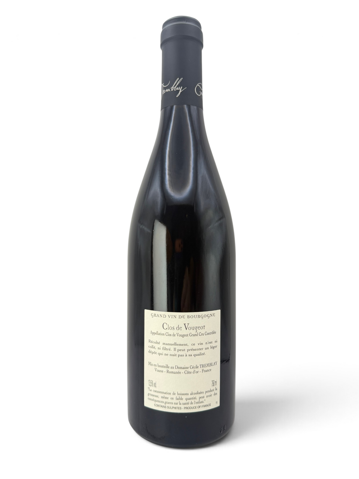 2022 Domaine Cécile Tremblay Clos de Vougeot Grand Cru, Côte de Nuits