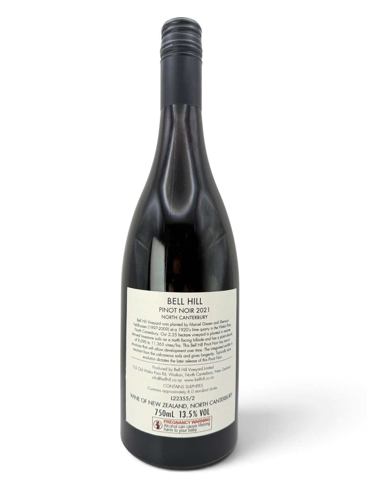 2021 Bell Hill Pinot Noir, North Canterbury