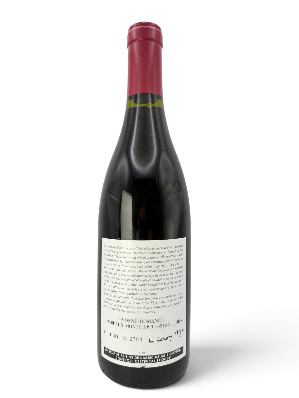1999 Leroy Les Beaux Monts, Vosne-Romanee Premier Cru