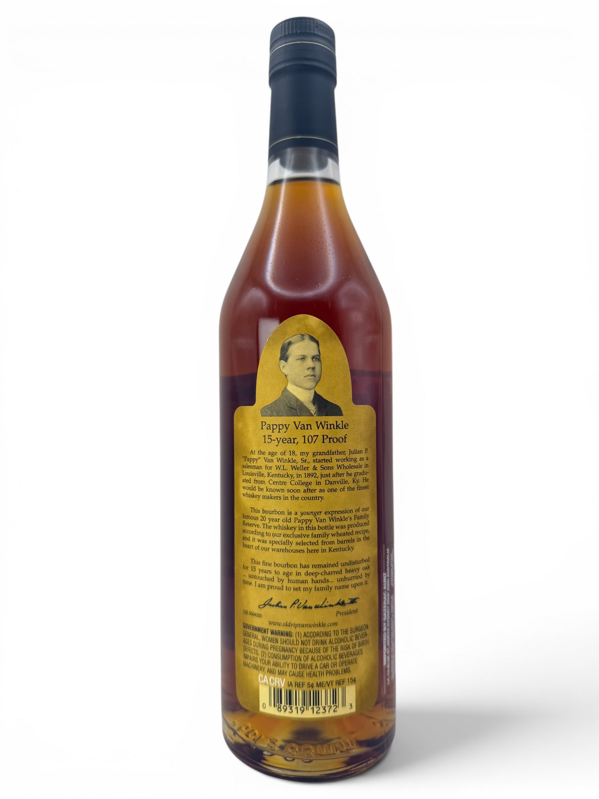Old Rip Van Winkle 'Pappy Van Winkle's Family Reserve' 15 Year Old Kentucky Straight Bourbon Whiskey, 750ml, 53.5% ABV