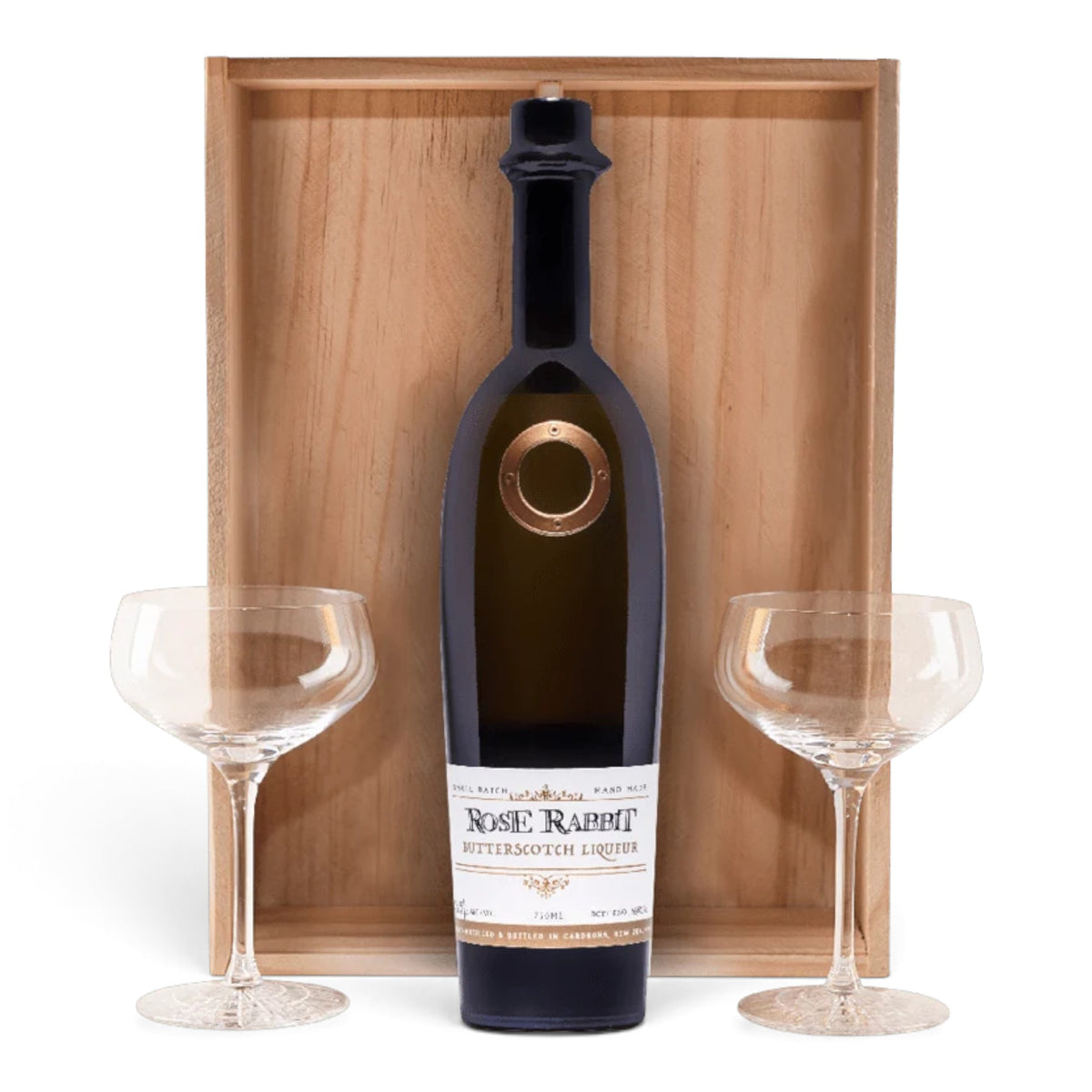 The Cardrona Distillery Rose Rabbit Butterscotch & Glass Set, 750ml