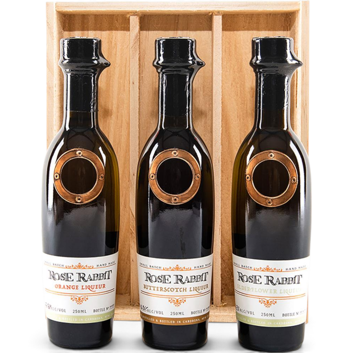The Cardrona Distillery Rose Rabbit Liqueur Trio, 3 x 250ml