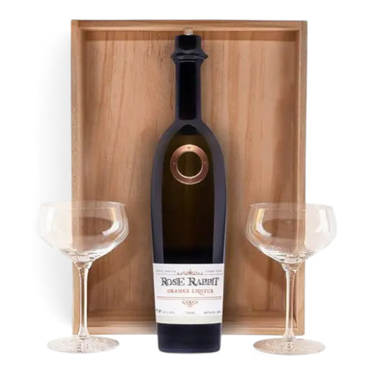 The Cardrona Distillery Rose Rabbit Orange & Glass Set, 750ml