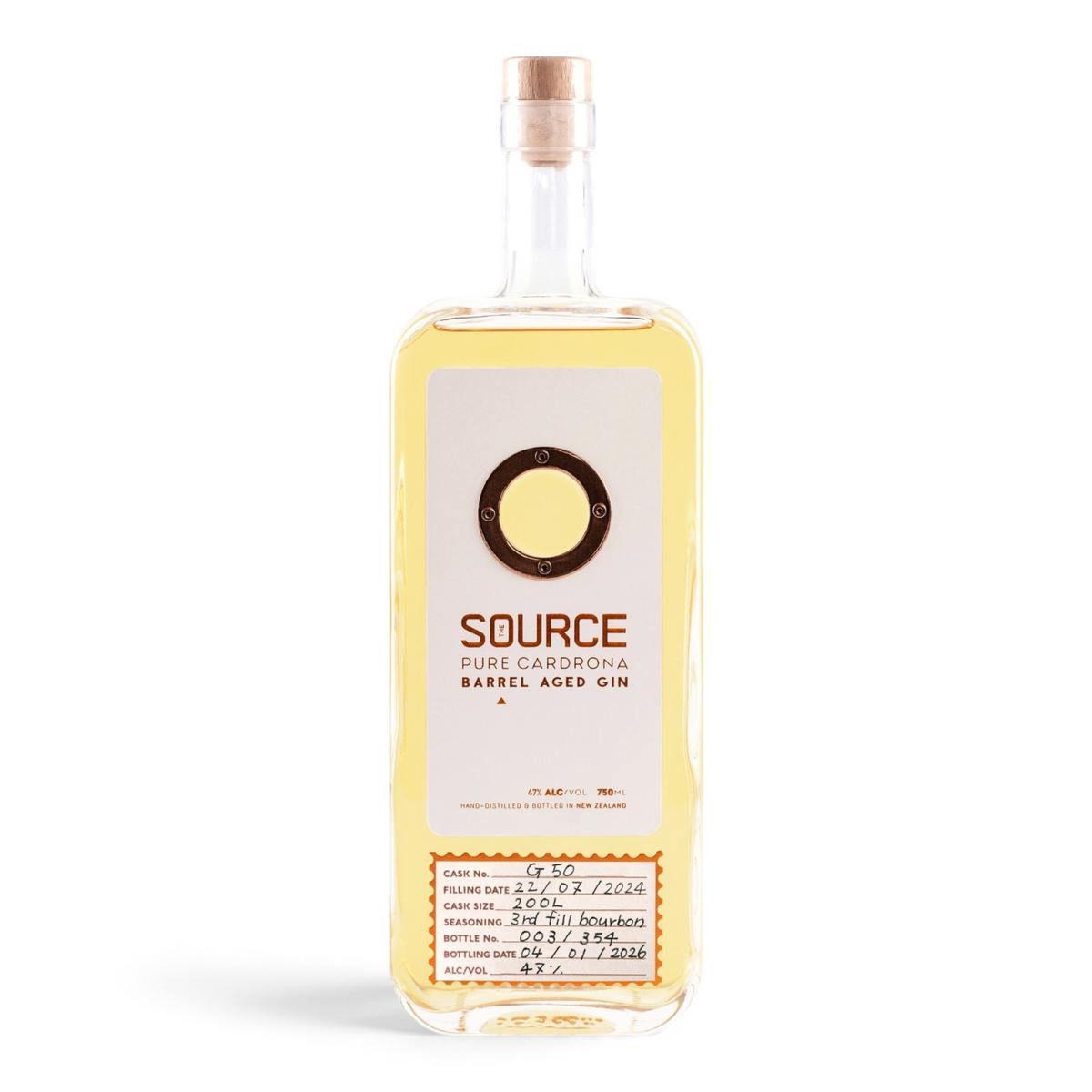 The Cardrona Distillery 'The Source' Bourbon Barrel Aged Gin, 750ml